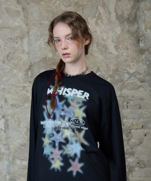 L13 WHISPER JERSEY T-SHIRT(BLACK)