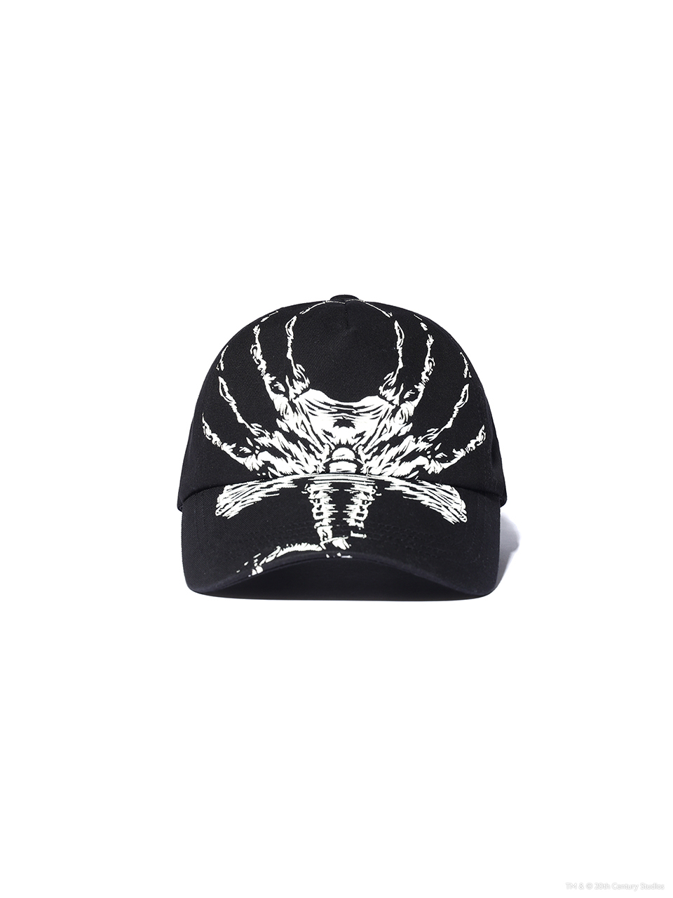 MUSINSA | CRITIC CRITIC x ALIEN FACE HUGGER BALL CAP BLACK
