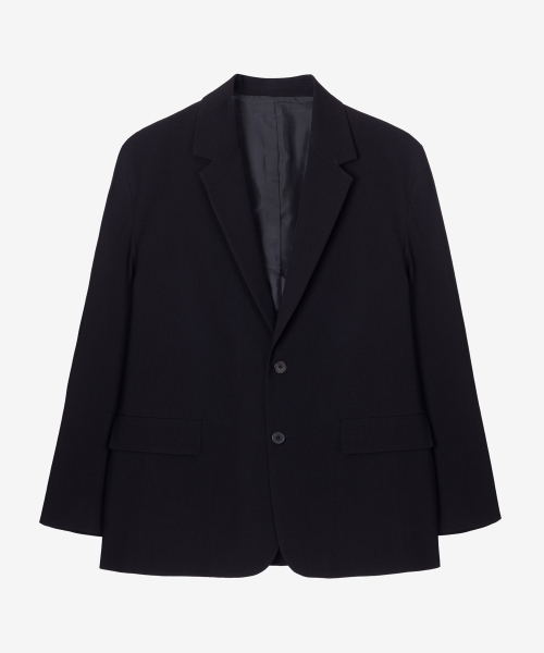 [SET][COUTURE]Cotton Like Overfit Jacket Set-up Black