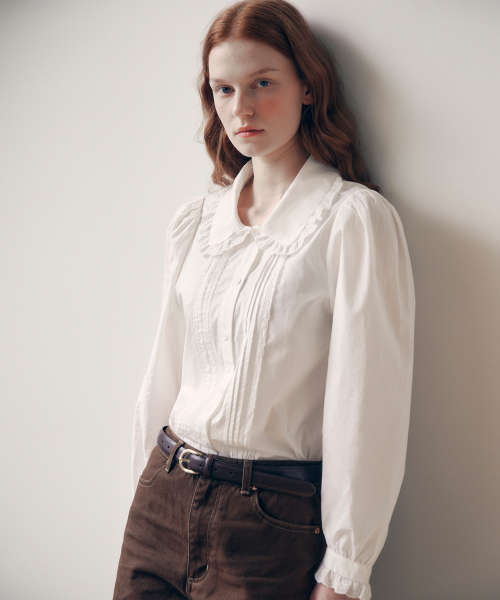 COLLAR LACE BLOUSE WHITE