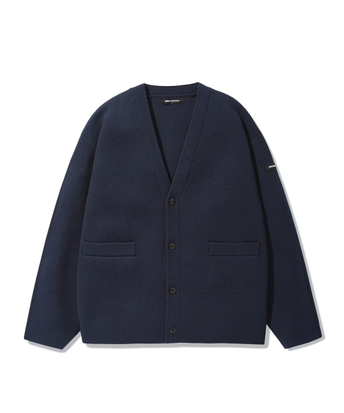 Тяжелый вязаный кардиган MNG106 [NAVY]