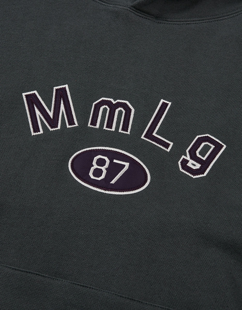 [Mmlg] MM APLIQUE HOODIE (SQUID BLACK)