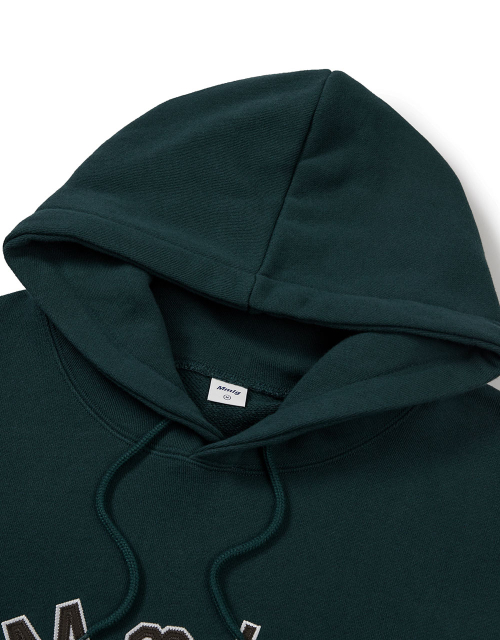 [Mmlg] MM APLIQUE HOODIE (DEEP GREEN)