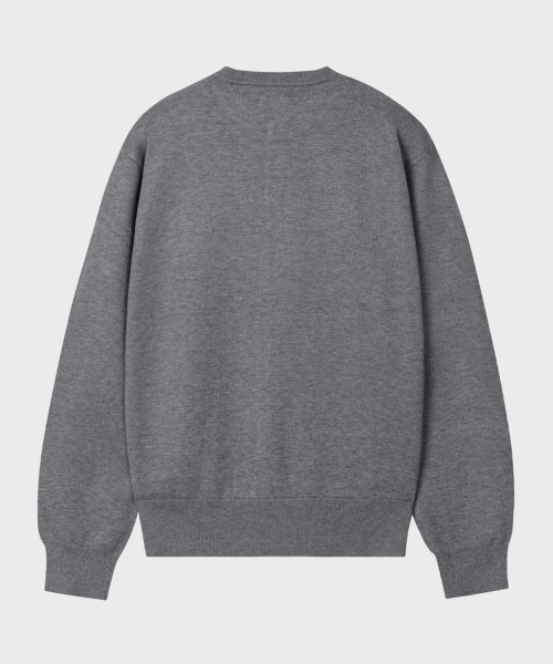 Кардиган с круглым вырезом на каждый день [Grey]