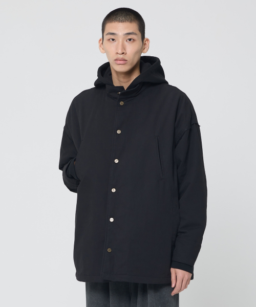 Плотный хлопковый бомбер карго (Black)