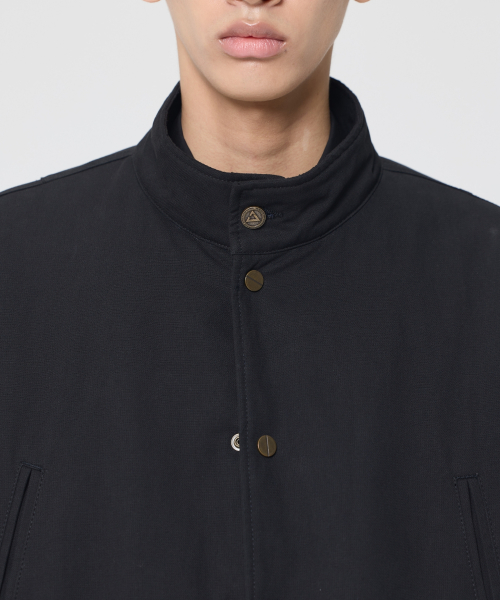 Плотный хлопковый бомбер карго (Black)