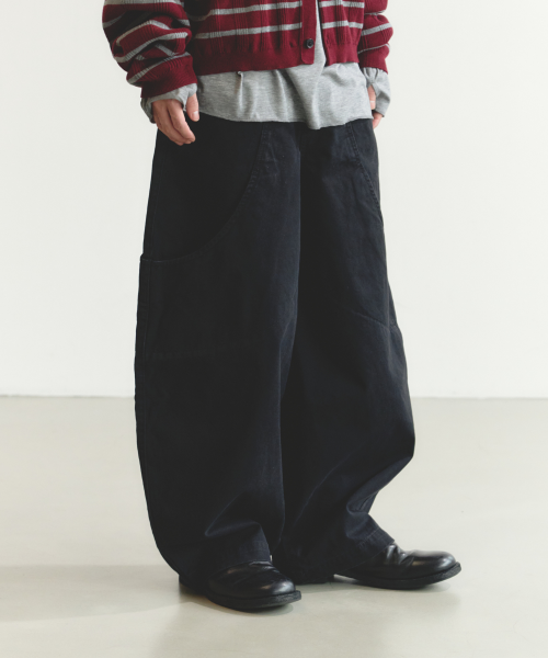 Хлопковые брюки Gardening - Washed Black