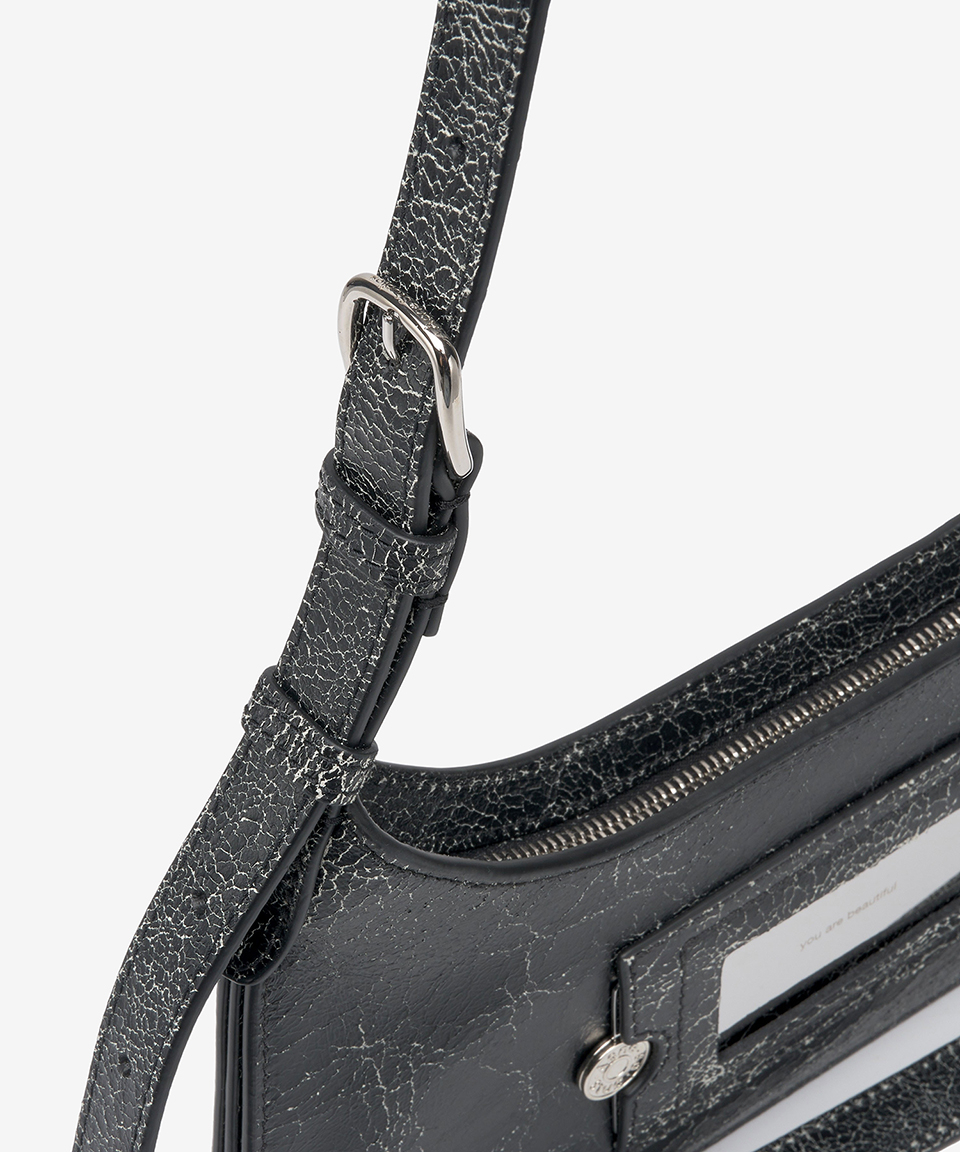 MUSINSA | ACNE STUDIOS Mini Flat Shoulder Bag - Black