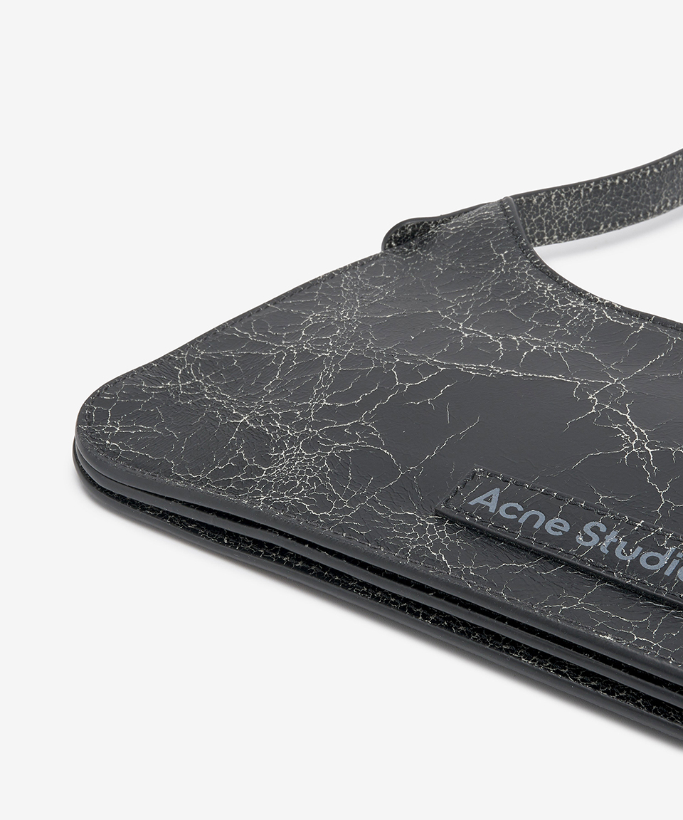 ■Acne Studios■ Mini Flat Shoulder Bag Black A10351900 A103 Acne Studios - Platt mini shoulder bag - Black