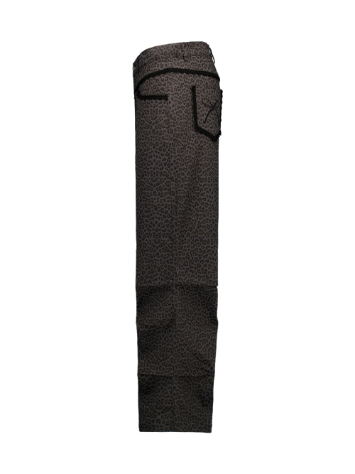 LEOPARD LACE PANTS / CHARCOAL