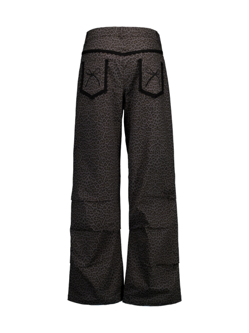 LEOPARD LACE PANTS / CHARCOAL