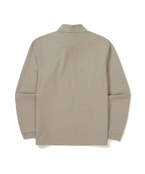 Лонгслив с полумолнией (S24FMTZT10) Beige Gray