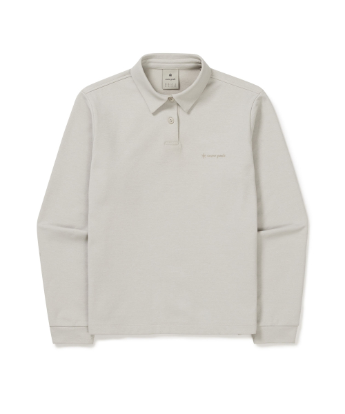 Женское поло с длинным рукавом (S24FWTPS11) Light Beige
