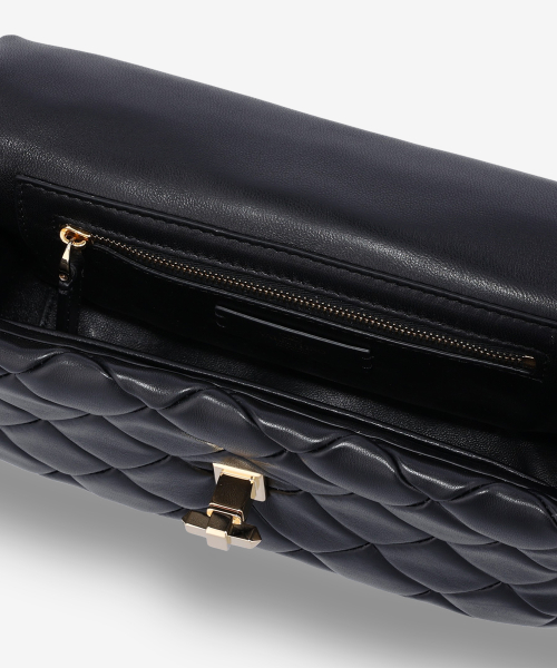 Маленькая сумка на плечо с шипами Small Rockstud — Black / 5W2B0Q04IGX0NO