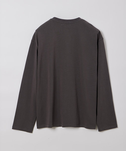 MAN ESSENTIAL LONG SLEEVE TEE CHARCOAL