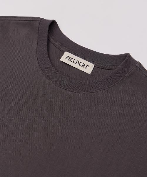 MAN ESSENTIAL LONG SLEEVE TEE CHARCOAL