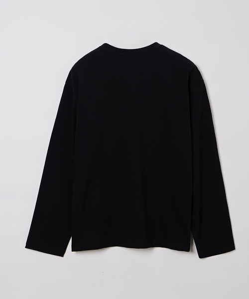 MAN ESSENTIAL LONG SLEEVE TEE BLACK