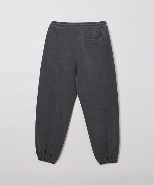 PIGMENT DYEING SWEAT PANTS DEEP GRAY