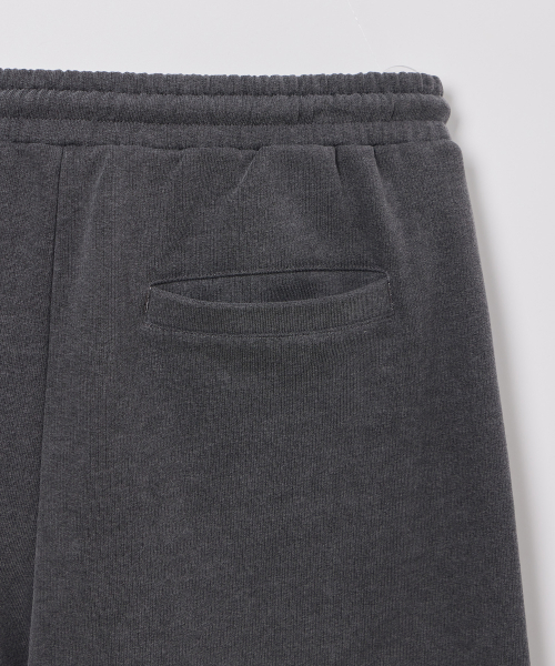 PIGMENT DYEING SWEAT PANTS DEEP GRAY
