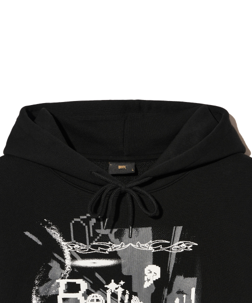 MESS END HOODIE - BLACK