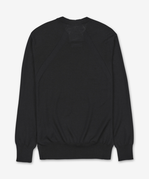 Легкий джемпер с круглым вырезом - Black / J04GP0001J14531001