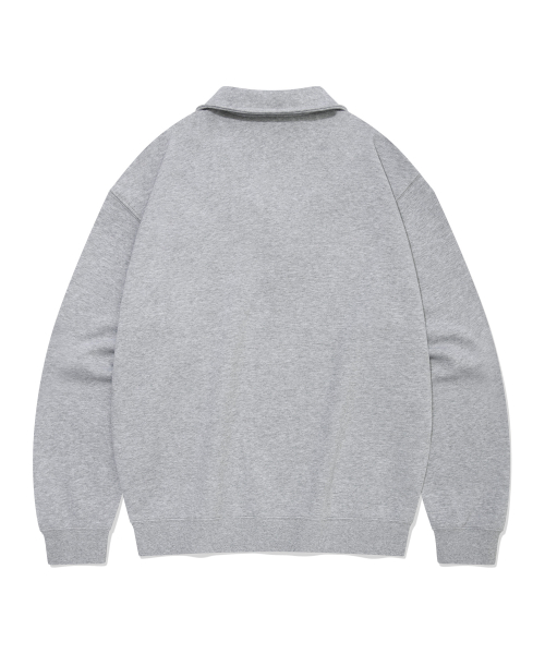 Свитшот с логотипом C и полумолнией, Melange Grey