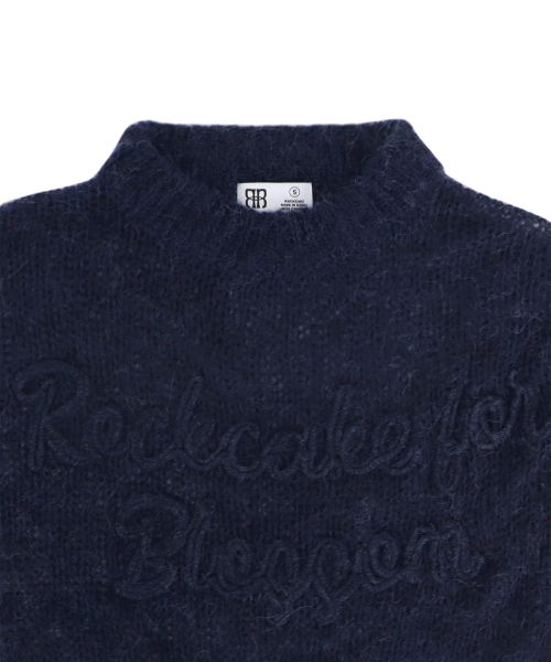 Seethrough Long Sleeve Knit - Blue