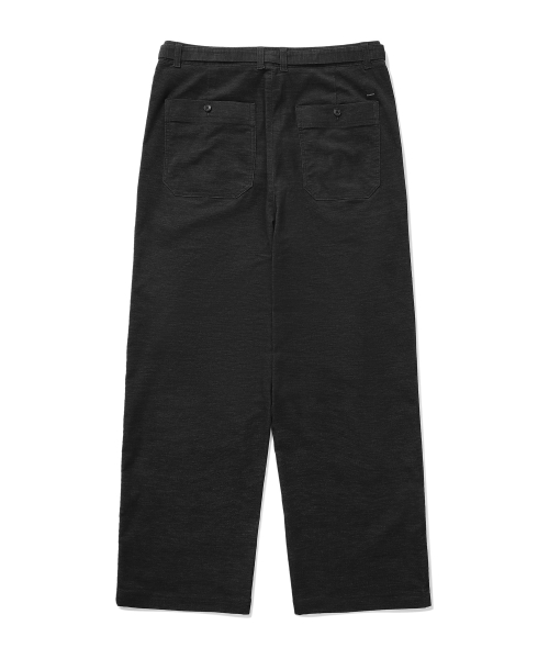 Широкие брюки из молескина с ремнем и защипами Charcoal