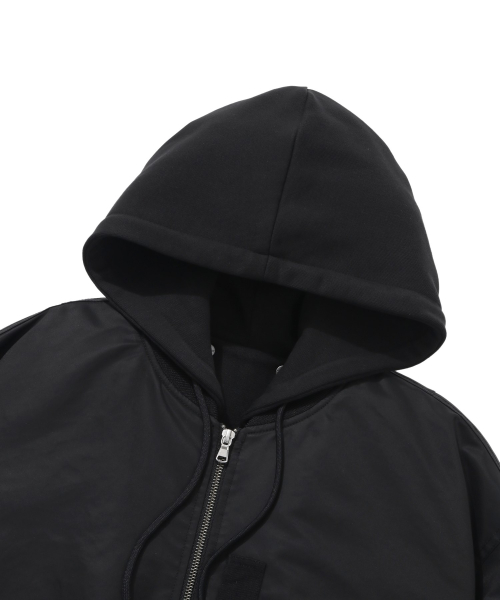 Куртка MA-1 со съемным капюшоном, Black