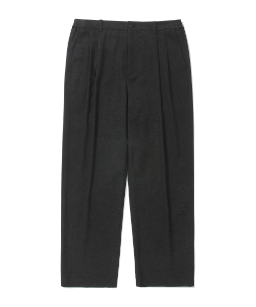 Полуширокие брюки со складками Peached TR (Charcoal)