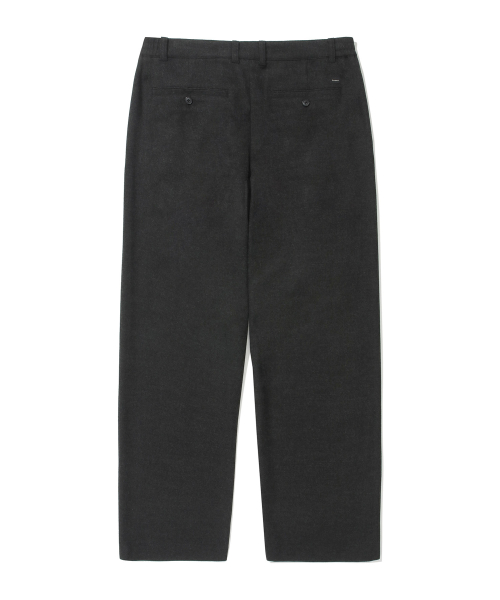 Полуширокие брюки со складками Peached TR (Charcoal)