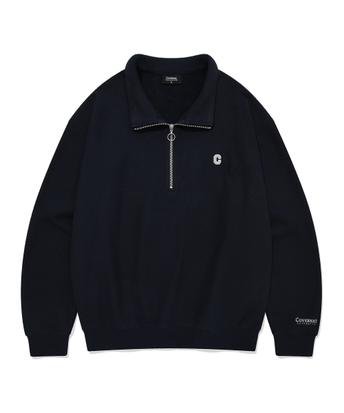 Вельветовый анорак с малым лого C Navy