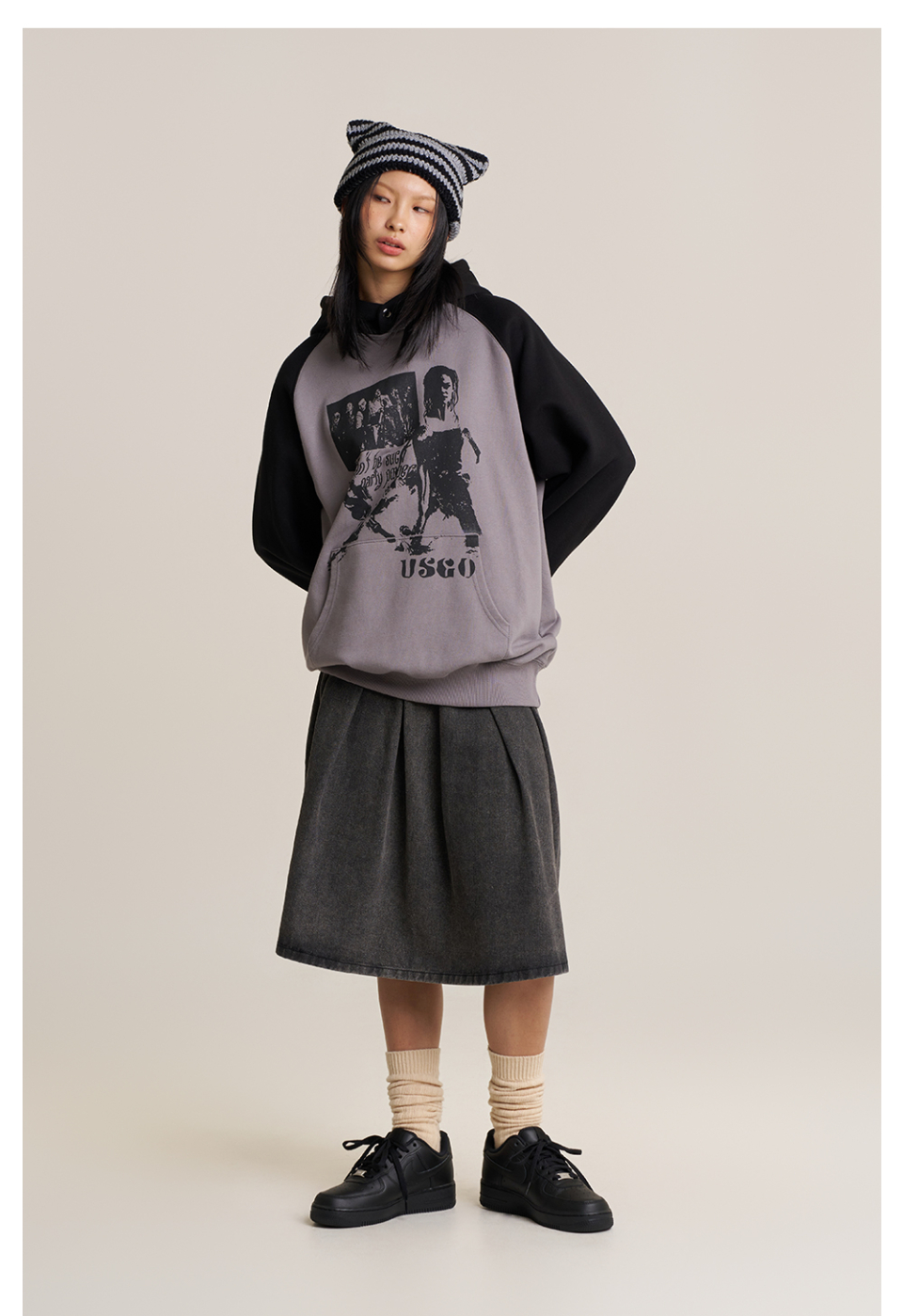 ★SUPERSUB★ Youth Go Snap Button Hoodie Dark Gray DG MUSINSA | SUPERSUB Youth Go Snap Button Hoodie - Dark Gray