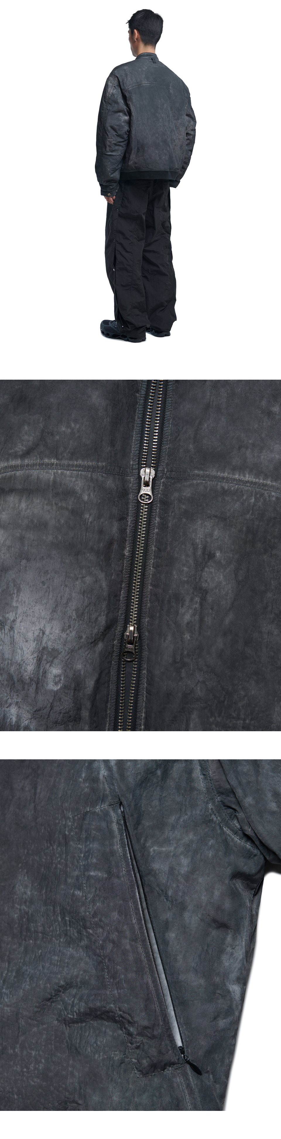 ジャケット・アウター NOMANUAL THINSULATE BOMBER JACKET - GRAY 3M THINSULATE BOMBER JACKET - GRAY - nomanual