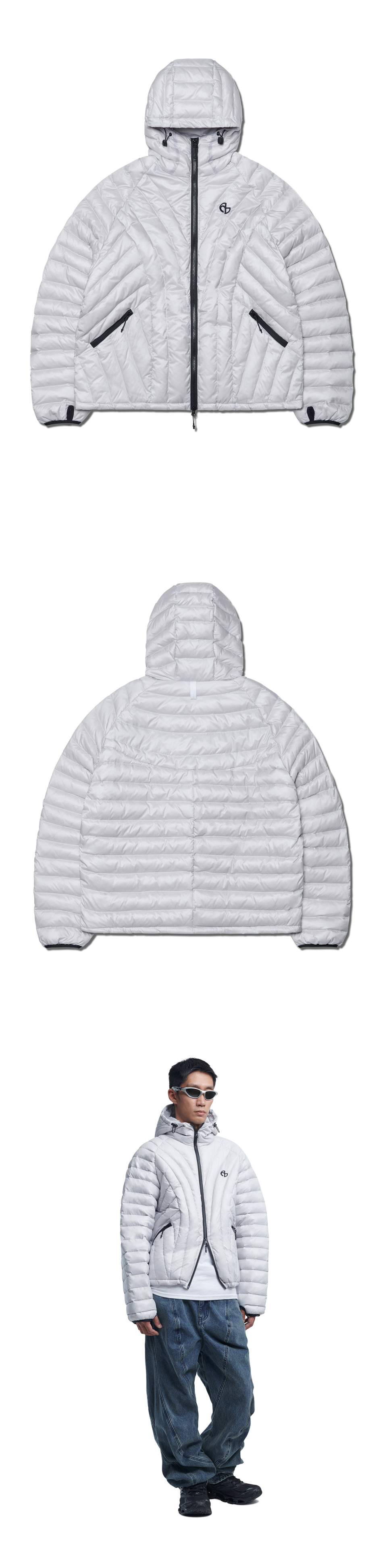 노매뉴얼(NOMANUAL) NUBES LIGHT DUCK DOWN - GLOSSY GRAY