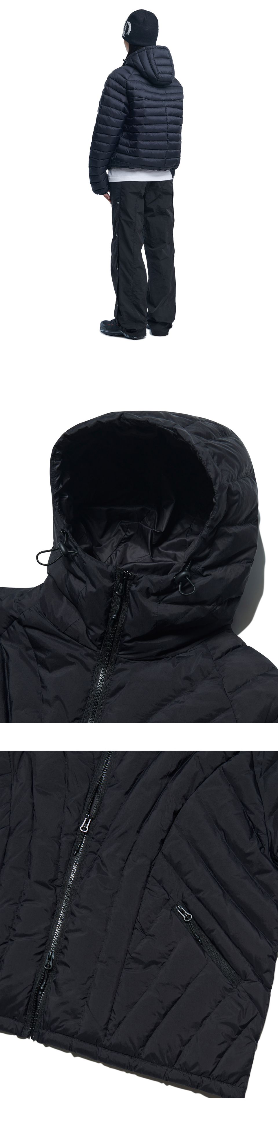 【NOMANUAL】NUBES LIGHT DUCK DOWN ★男女共用★ 追跡付 NUBES LIGHT DUCK DOWN - BLACK - nomanual