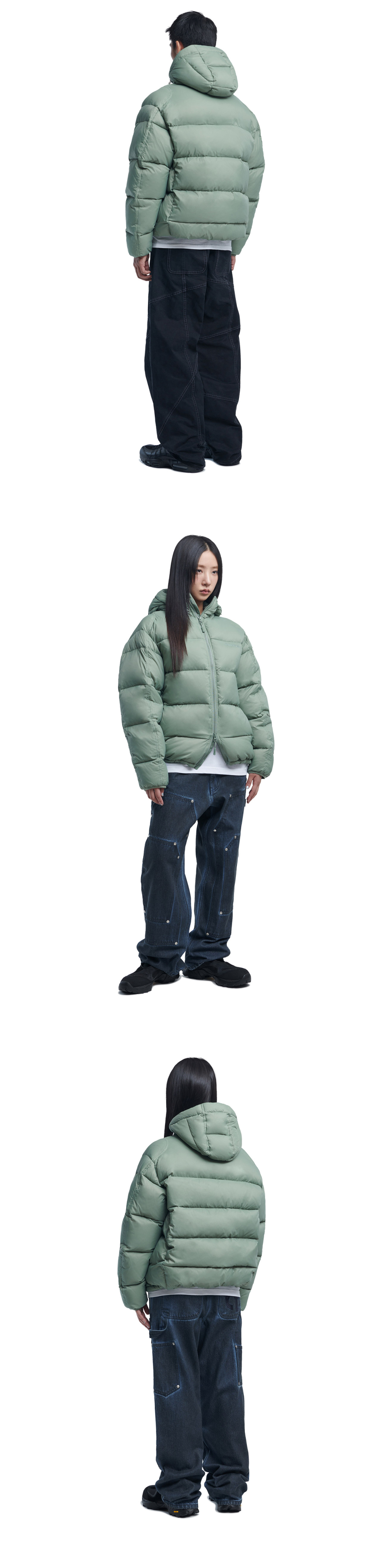 ★NOMANUAL★DIVISION HOODED DUCK DOWN★ DIVISION HOODED DUCK DOWN - BROWN - nomanual