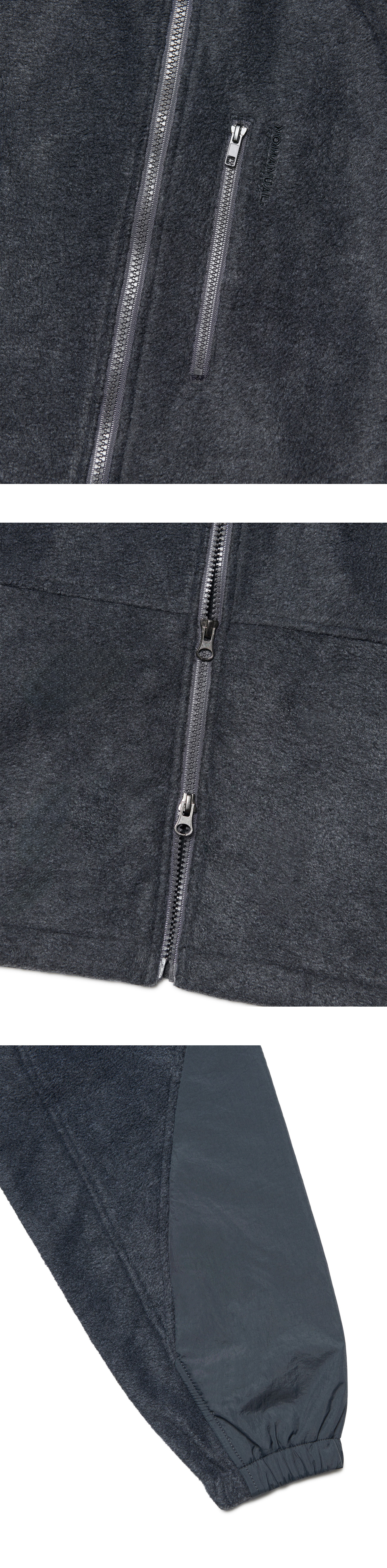 T.S FLEECE JACKET - CHARCOAL 상세 이미지 5