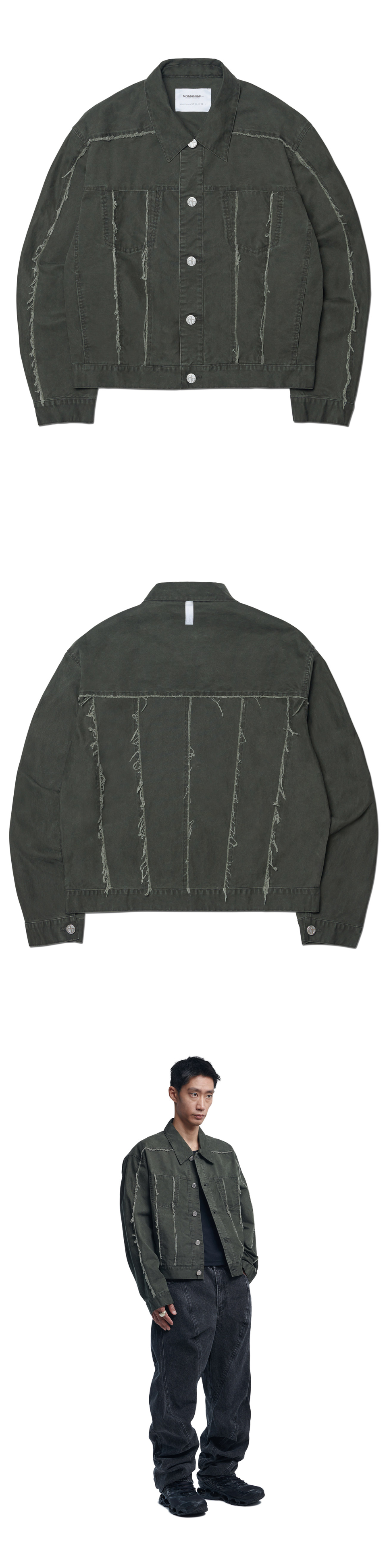 R.E TRUCKER JACKET - WASHED KHAKI - nomanual