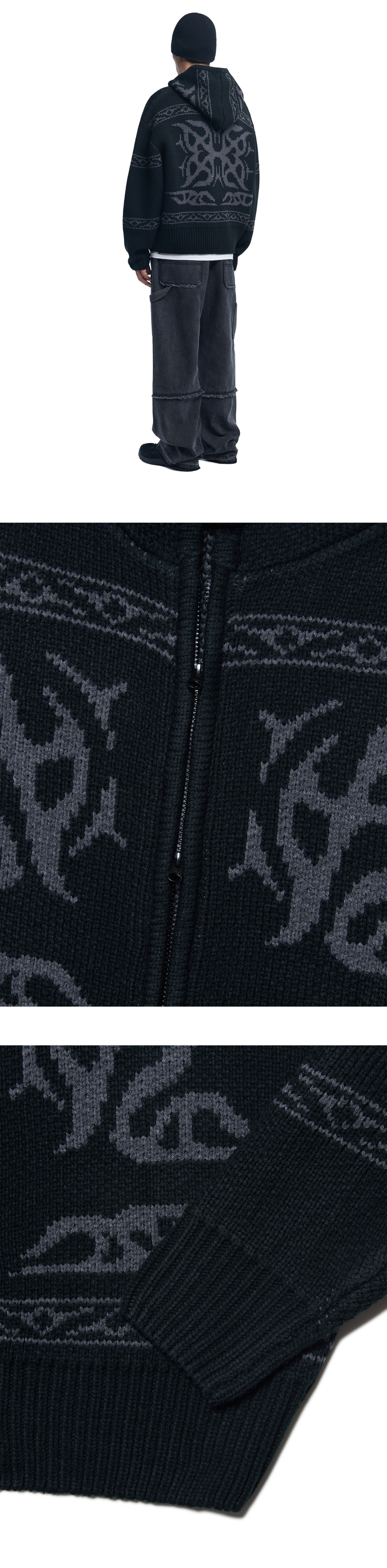 韓国発!【NOMANUAL】 COWICHAN HOODED ZIP-UP NOMANUAL】COWICHAN HOODED ZIP-UP | OUR BRAND,NOMANUAL