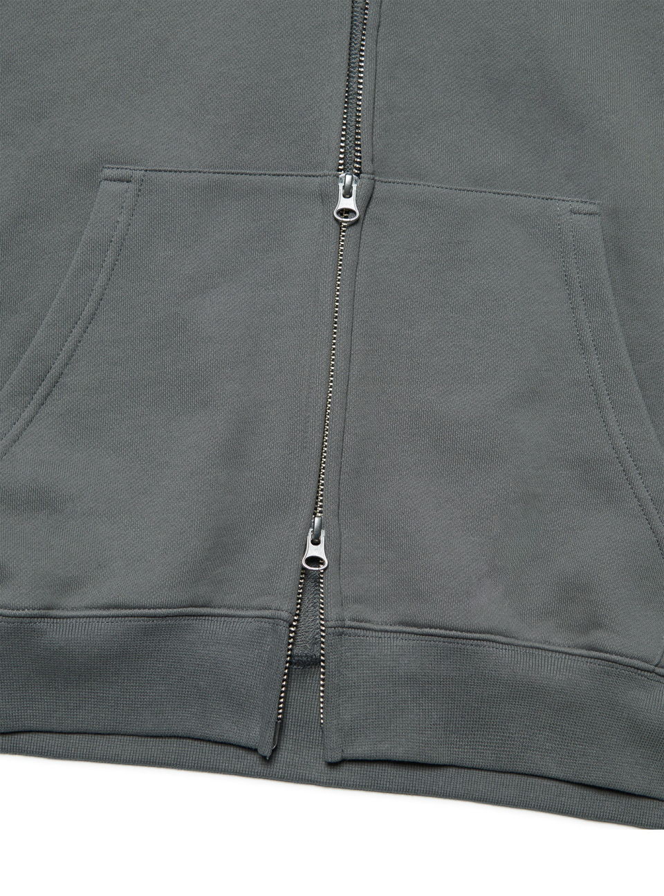 MUSINSA | NOMANUAL M.L HOODED ZIP-UP - GRAY