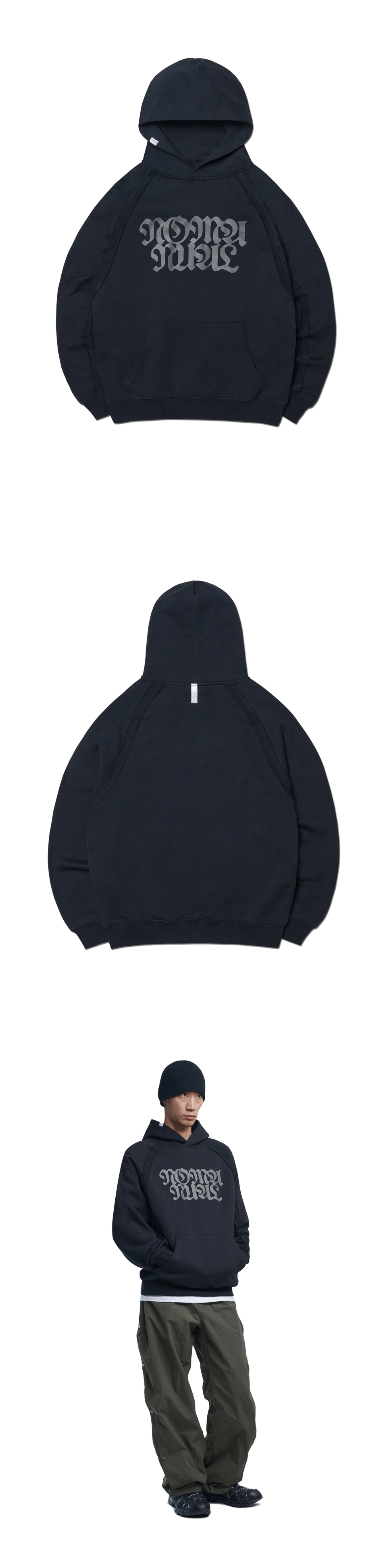 パーカー・フーディ NOMANUAL R.S RAW EDGE HOODIE SA361 NOMANUAL R.S RAW EDGE HOODIE SA361 (NOMANUAL/パーカー