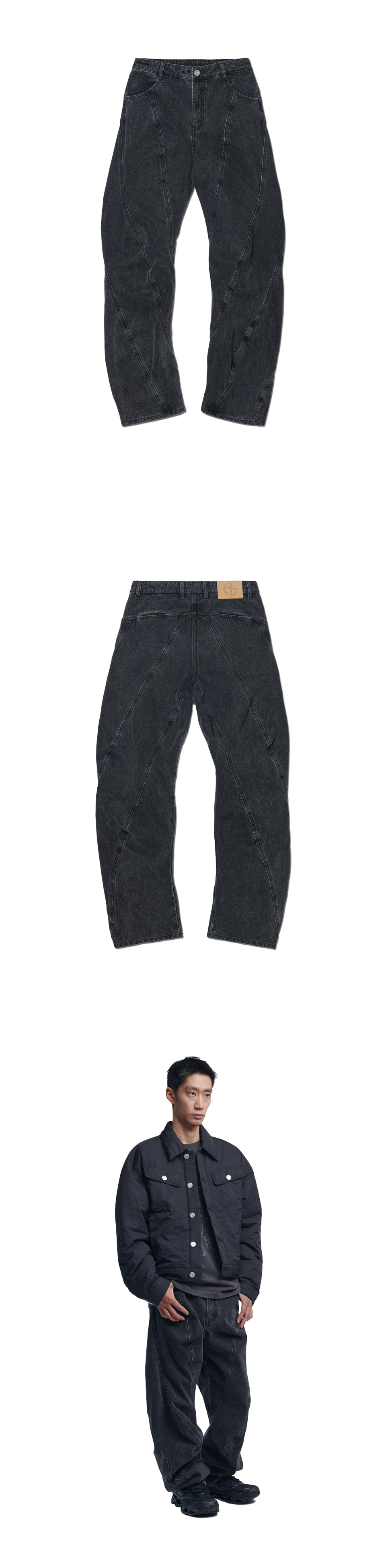★早期完売★NOMANUAL★TS DENIM PANTS WASHED★日本未入荷★ T.S DENIM PANTS - WASHED BLACK