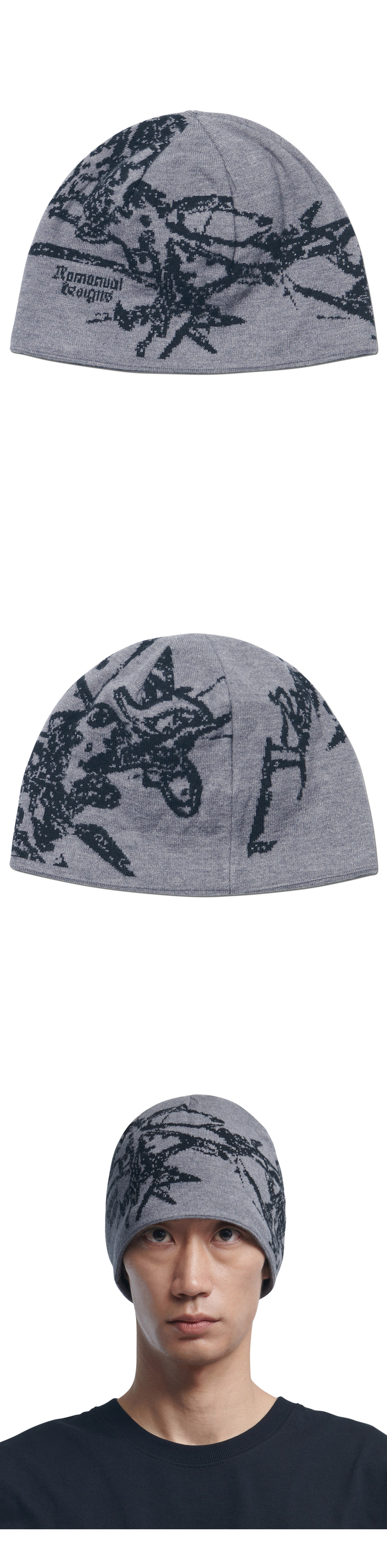 ニットキャップ・ビーニー NOMANUAL GRAPHIC JACQUARD BEANIE 5FT963 NOMANUAL】GRAPHIC JACQUARD BEANIE | OUR BRAND,NOMANUAL
