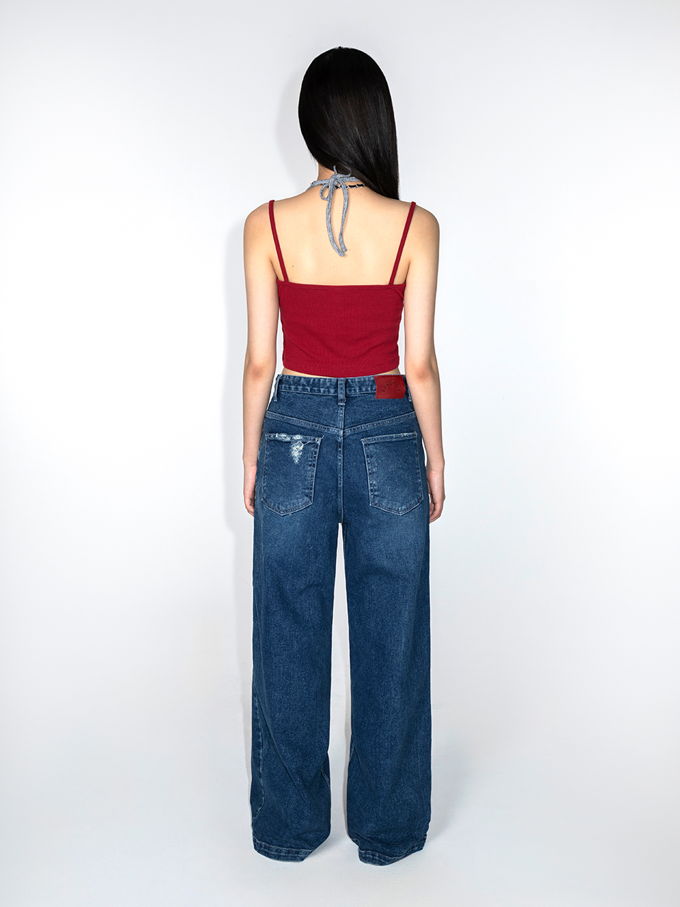 MUSINSA | L.E.E.Y STRAIGHT WIDE DENIM PANTS BLUE