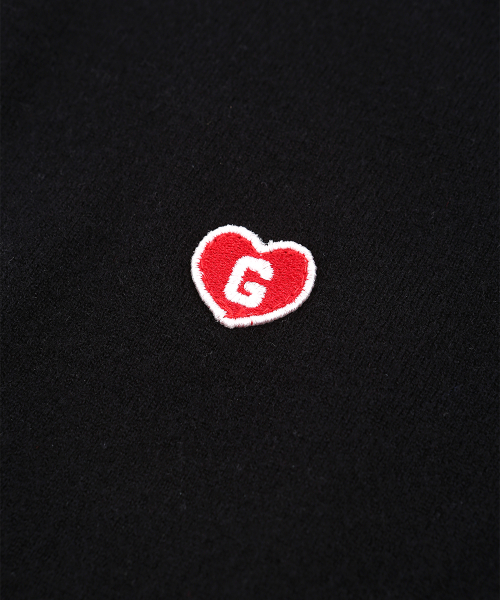 SIGNATURE HEART CARDIGAN [BLACK]