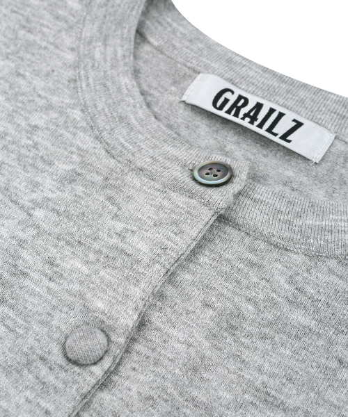 SIGNATURE HEART CARDIGAN [MELANGE GREY]