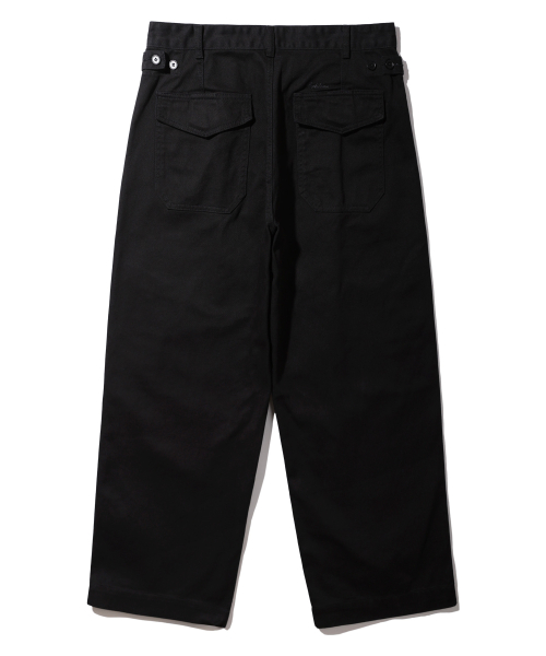 Широкие брюки-карго из хлопка BK8910_Black