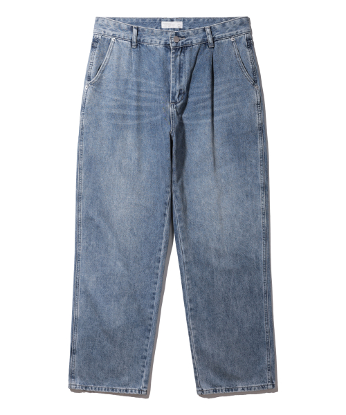 Джинсы с одной складкой BK8935_Light Blue