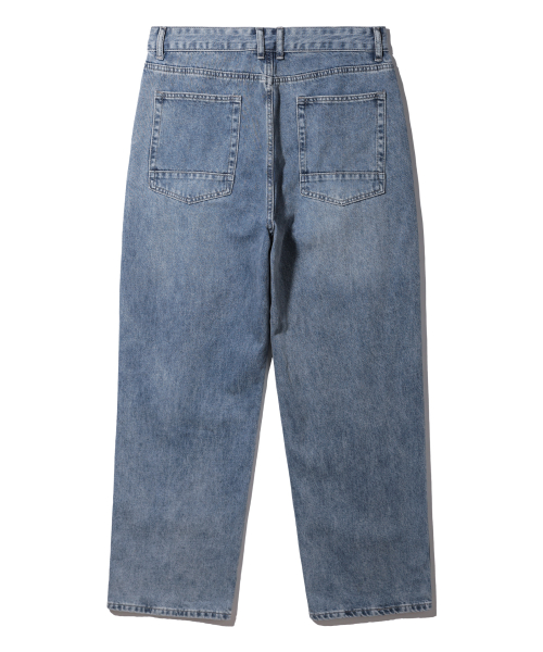 Джинсы с одной складкой BK8935_Light Blue